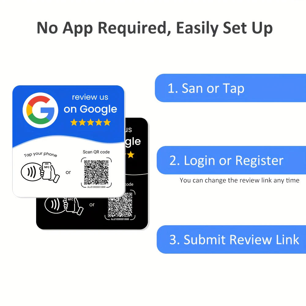 Karta NFC do opinii Google